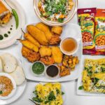 Assorted vegetarian dishes by Yaavi's Yums